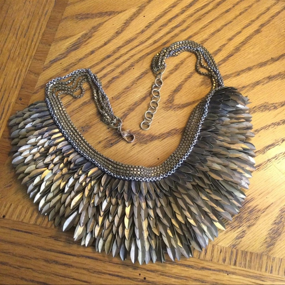 Vintage Stella & Dot Pegasus Bib Statement Necklace